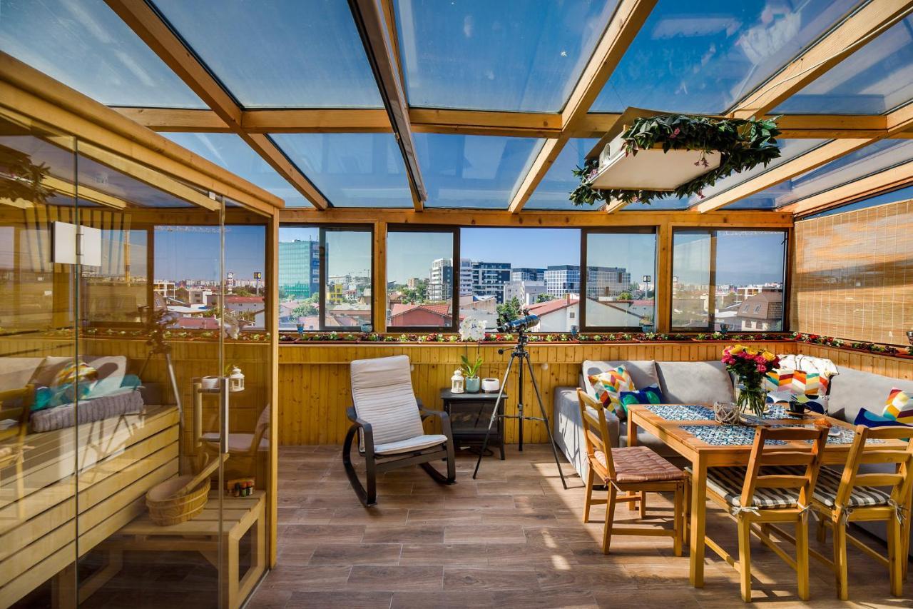 Bucharest Penthouse With Sauna And Terrace Eksteriør billede