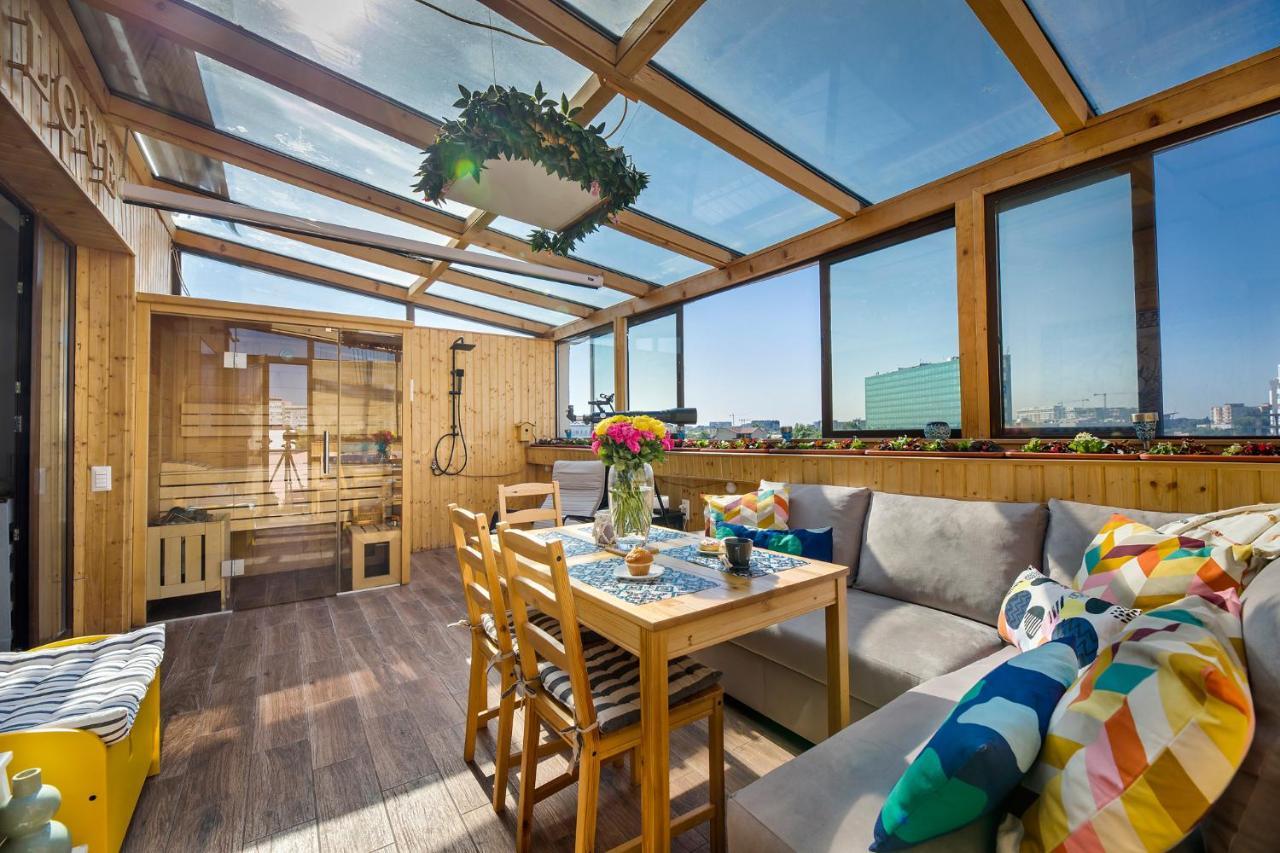 Bucharest Penthouse With Sauna And Terrace Eksteriør billede